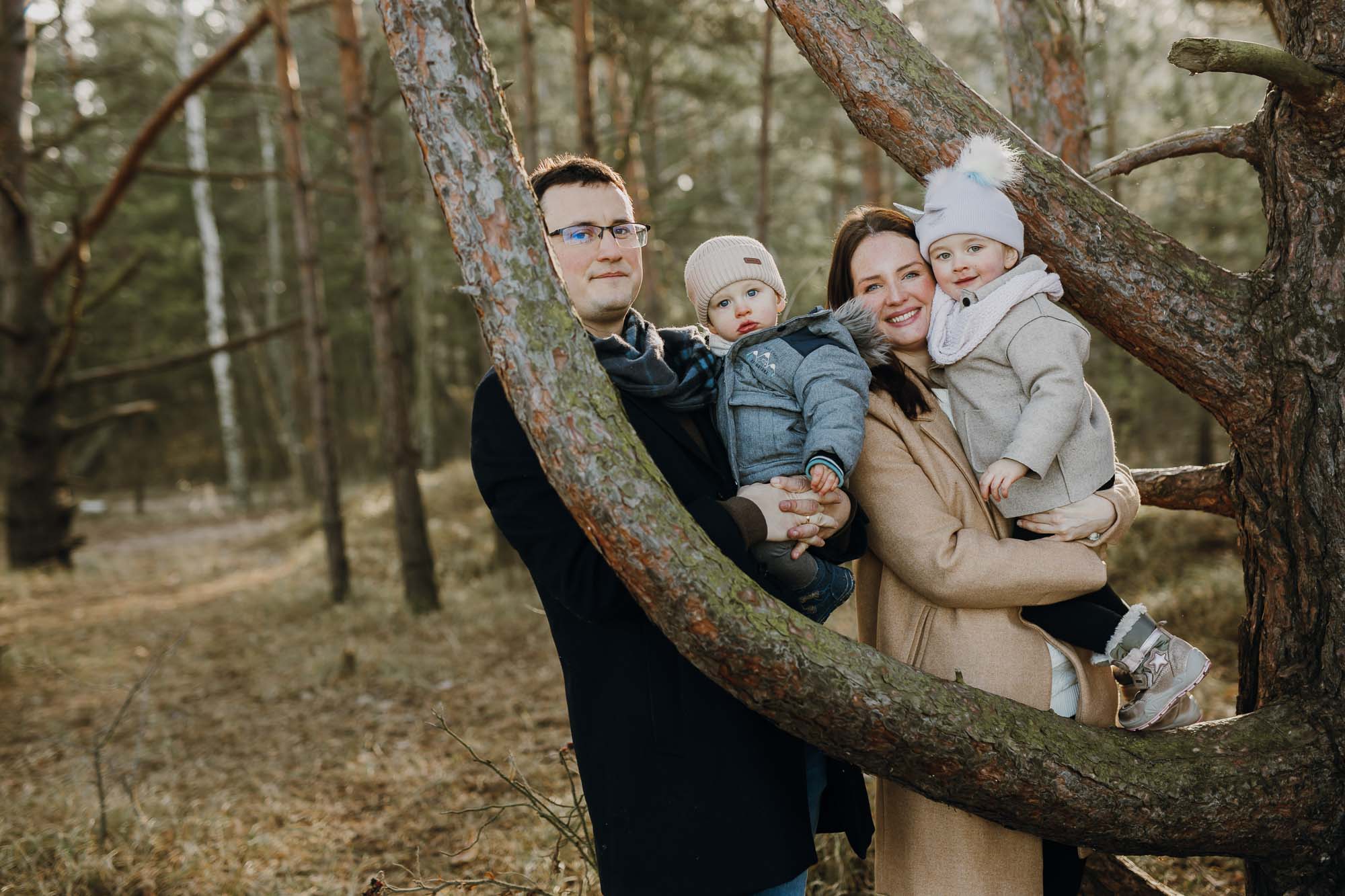 Zimowa sesja rodzinna nad morzem