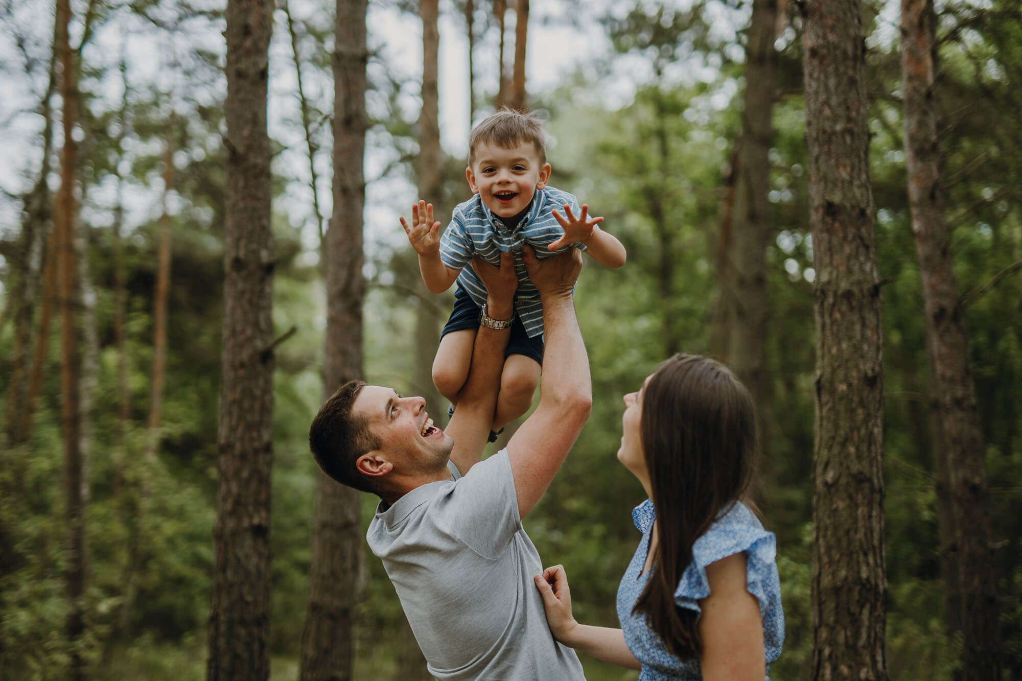 rodzinna sesja z trzylatkiem