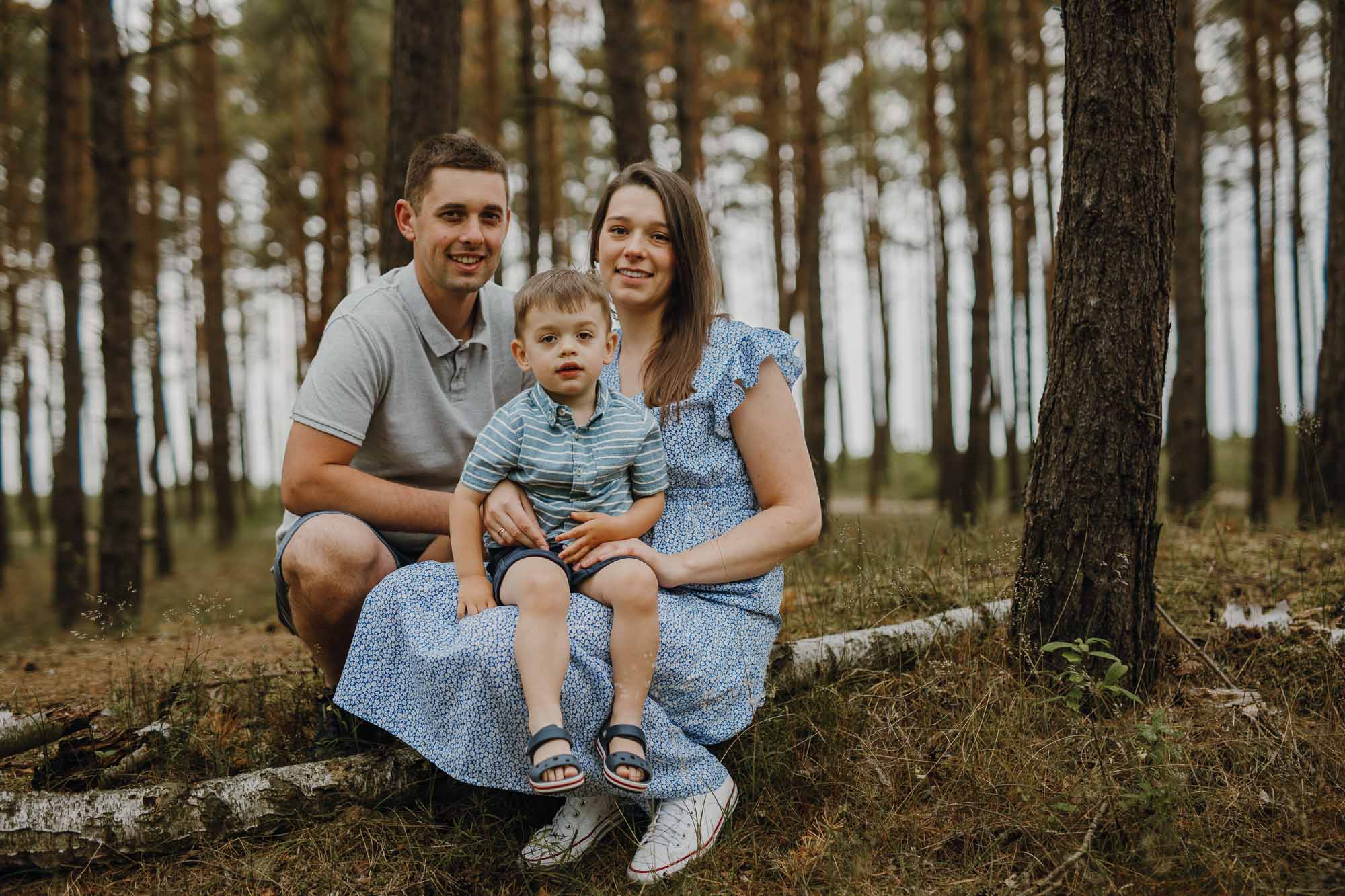 rodzinna sesja z trzylatkiem