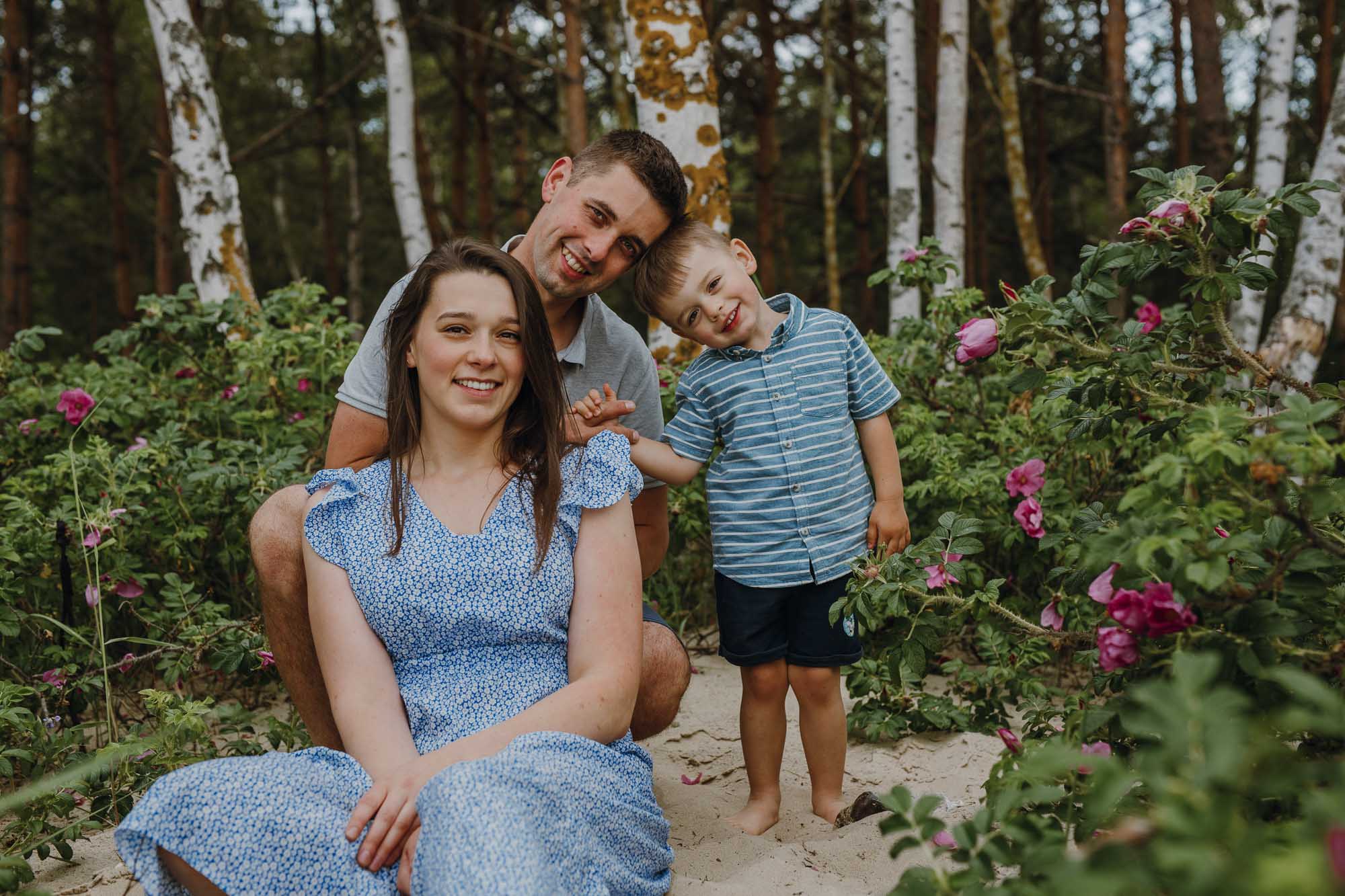 rodzinna sesja z trzylatkiem